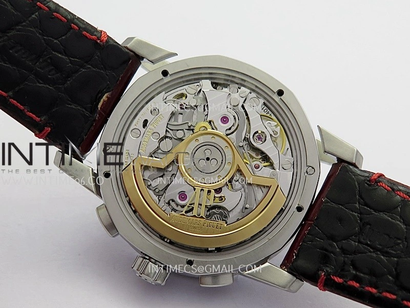 Code 11.59 Chrono 26393 SS APSF 1:1 Best Edition Red Dial On Red Leather Strap Super Clone SA4401